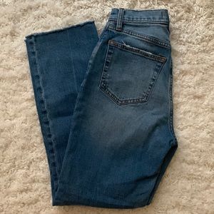 Abercrombie Ankle Straight Ultra High Rise Jeans